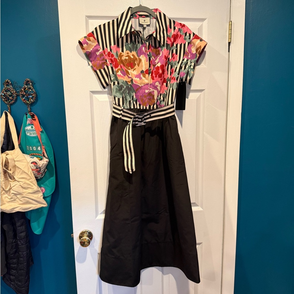 NWT Tuckernuck Poplin Belted Dress